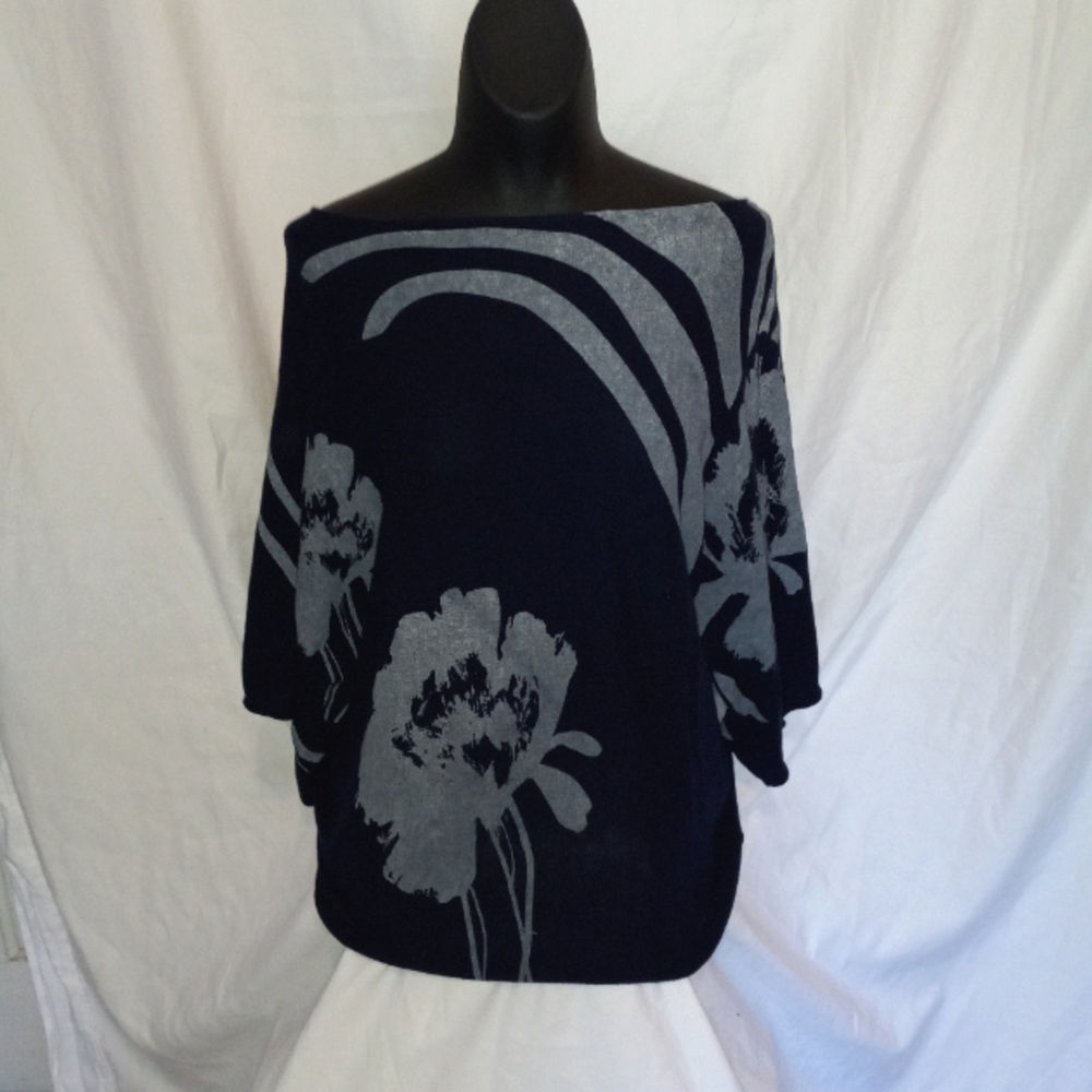 Fenn Wright Manson Kimono Sweater, Blue 100% Cotton Size:XL